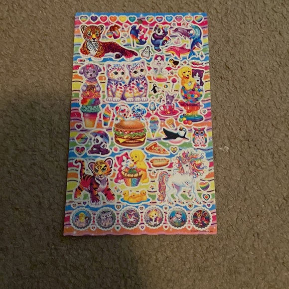 VNTG (90’s-early 2000’s) Lisa Frank Sticker Sheet -New - Picture 2 of 5
